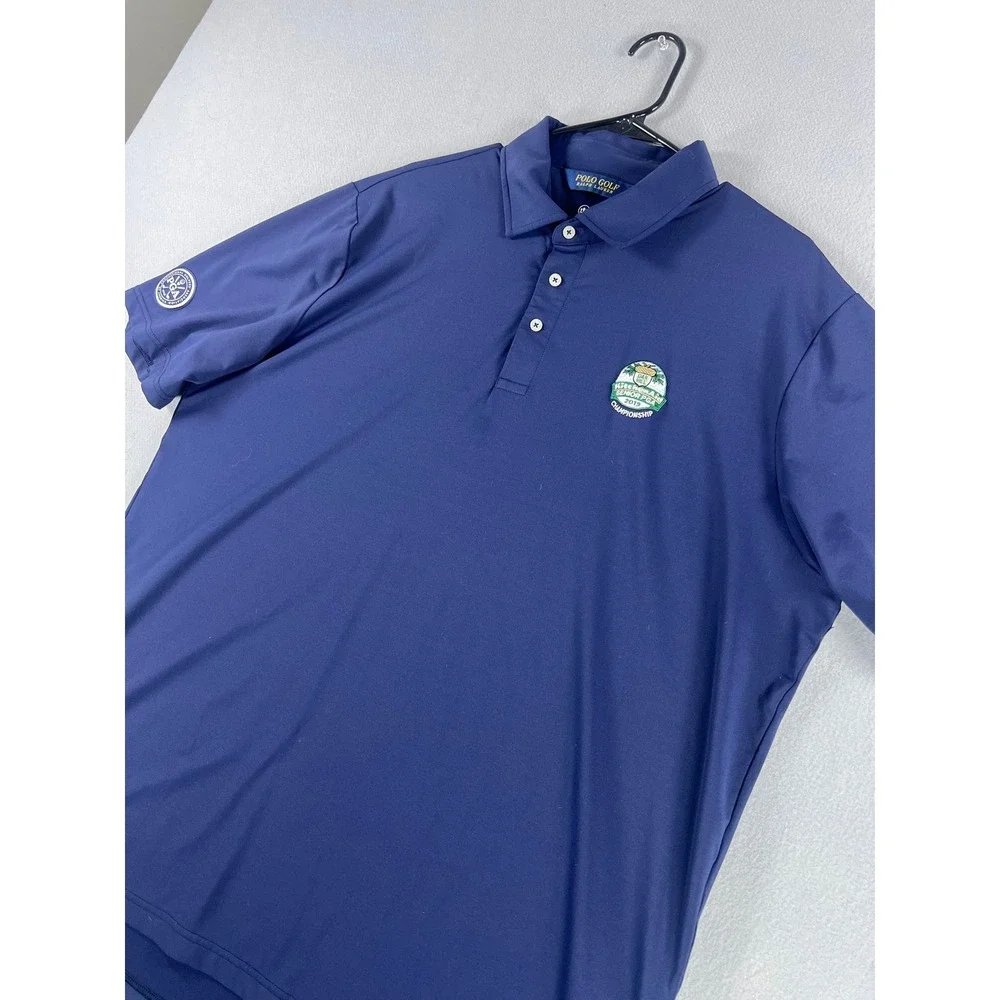 Polo Ralph Lauren Wicking 2019 Oak Hill Senior PGA Navy Men Size XL Golf Stretch